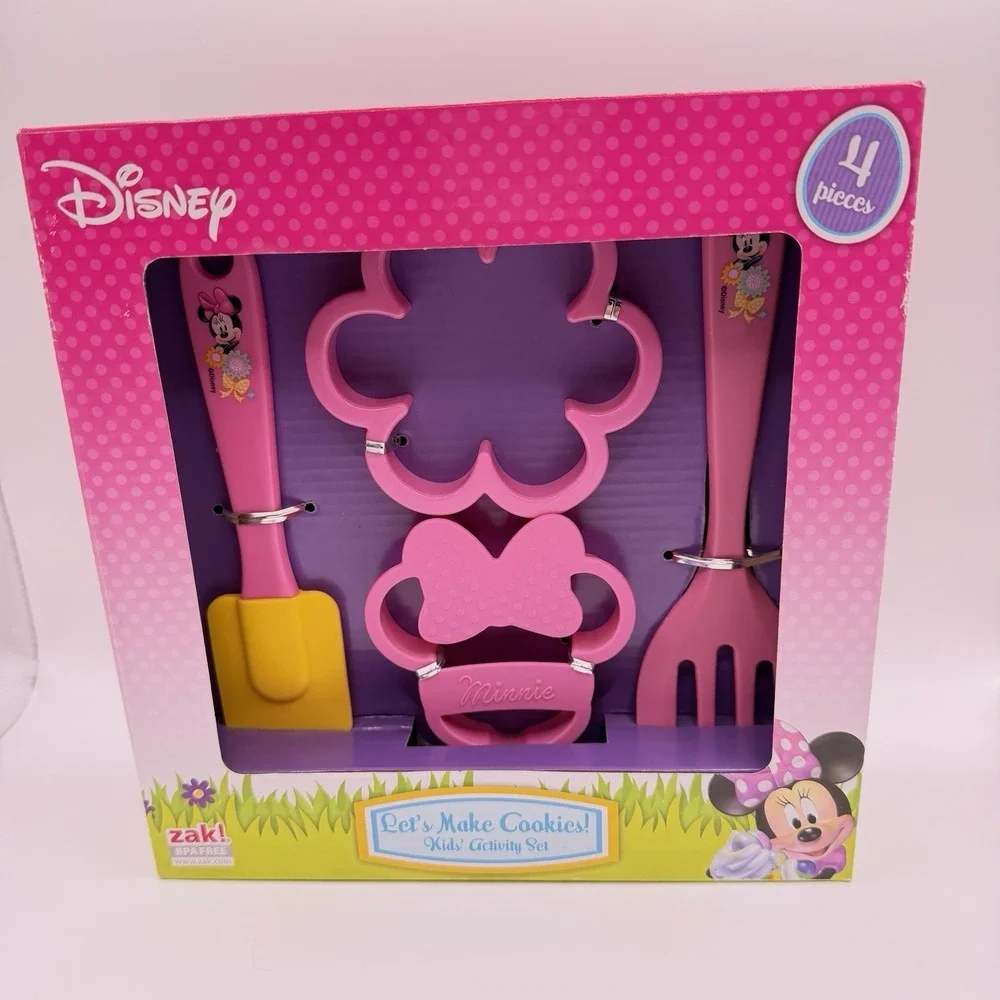 Disney Let's Make Cookies‎ Kids Activity Set by Zac NIB Minnie Mouse Baking Set